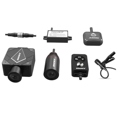 داش كام K5 من INNOVV ثنائية القناة بدقة 4K Ultra HD وWiFi وGPS ووضع انتظار ومقاومة الماء IP67