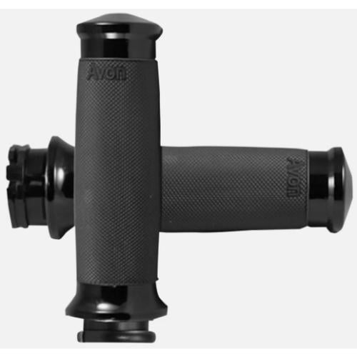 مقابض  من Avon Grips أسود  سوفتيل داينا سبورستر