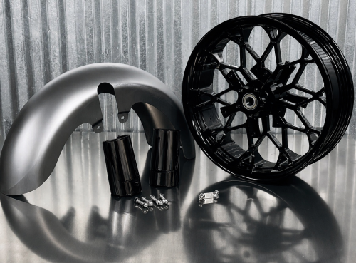 Fat Front Fender and Wheel Kit for Replica Prodigy 2024-2026 Road and Street Glide