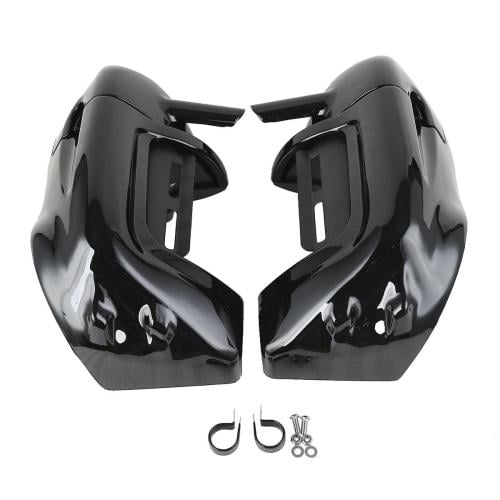 Vivid Black Lower Vented Leg Fairing Fit For Harley Davidson Touring Model 1983-2013