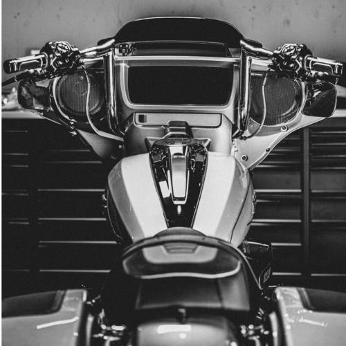 S Series Handlebars Black 12 in.  Factory 47 for Harley Street Glide 2023-2024