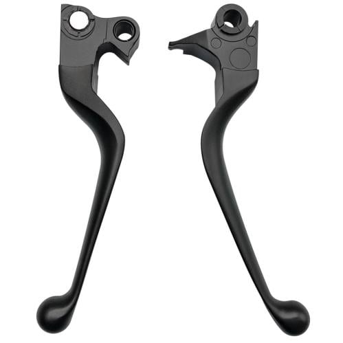 Harddrive Smooth Lever Set Black  Fit For Harley Softail Dyna 2007-2017