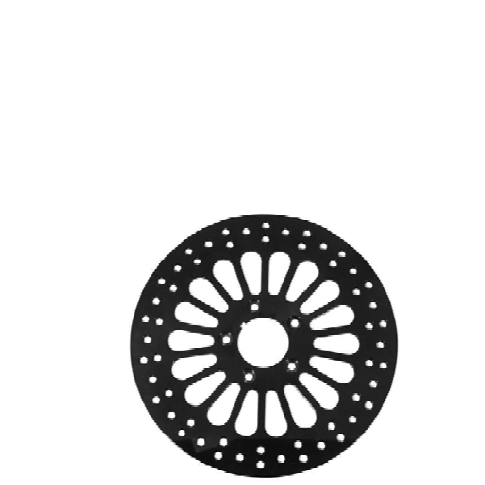 Front Spoke Brake Disc BLACK 11.8 MID USA For Harley Touring 2008 