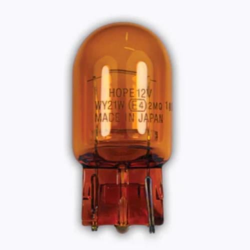 مصباح T20 كهرماني مفرد 12 فولت WY21W سلك واحد من A2Z CYCLES