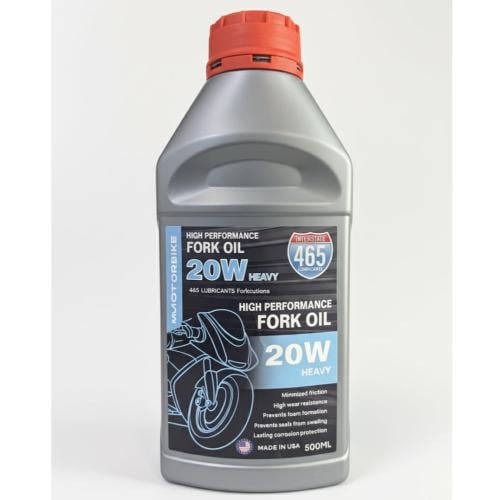 465 High Performance Motorcycle Fork Oil - (20W) HEAVEY