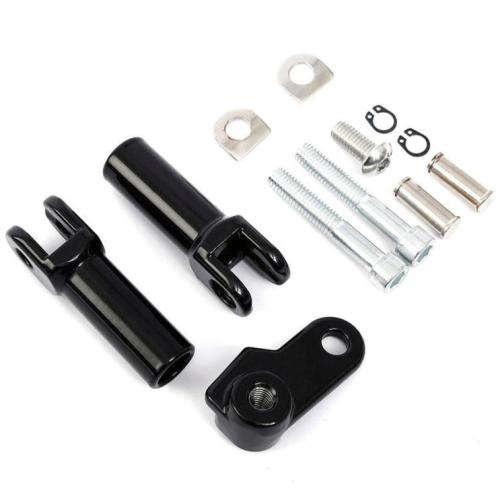 قاعدة فوت بيقز للراكب لون BLACK-CHROME لدراجات هارلي سوفتيل 2012-2017