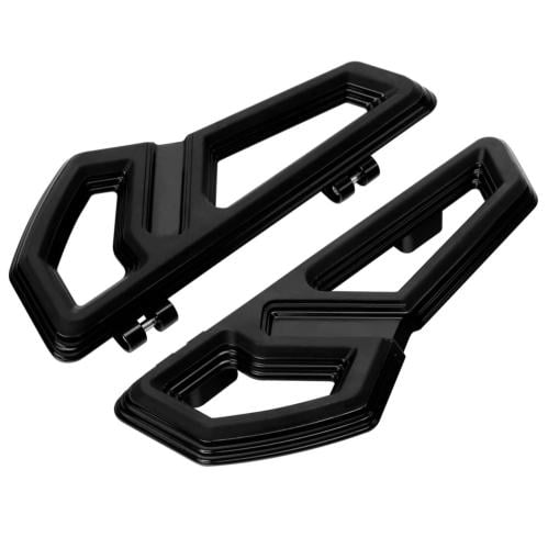 طقم مسند قدم للسائق لون BLACK-CHROME لدراجات هارلى تورينق سوفتيل 2000-2024