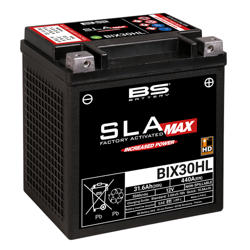 BS BATTERY BIX30HL SLA 12V Harley Davidson TOURING