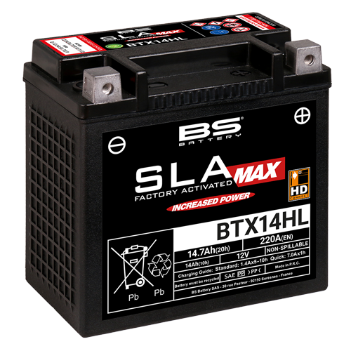 BS BATTERY BTX14HL SLA 12V  Harley Davidson SPORSTER