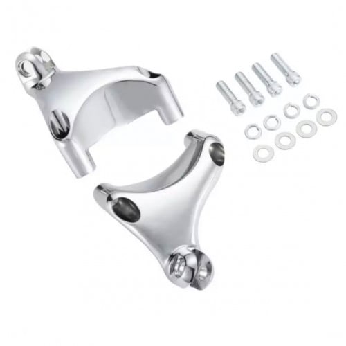 قاعدة ترييحات الأـقدام للراكب  أسود-كروم لدراجات هارلي سبورستر  Sportster 883 XL1200 2004-13