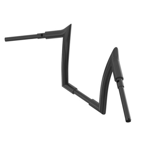 14IN هاندل بار اسود /كروم Ape Hanger هارلي رود قلايد 14-21 عرض 1.75