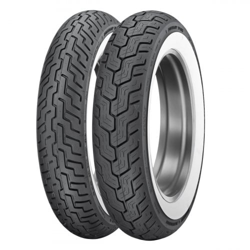 Dunlop Tire Series  D402 MU85B16 Wide Whitewall 16 in Rear