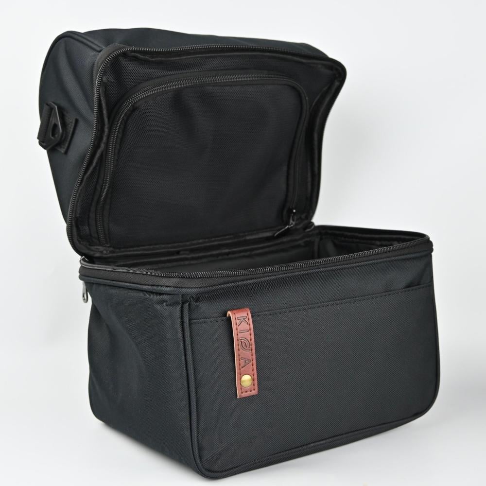 شنطة كفة لأدوات القهوة رمادي بعلامة بني