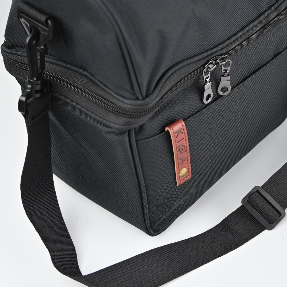 شنطة كفة لأدوات القهوة رمادي بعلامة بني