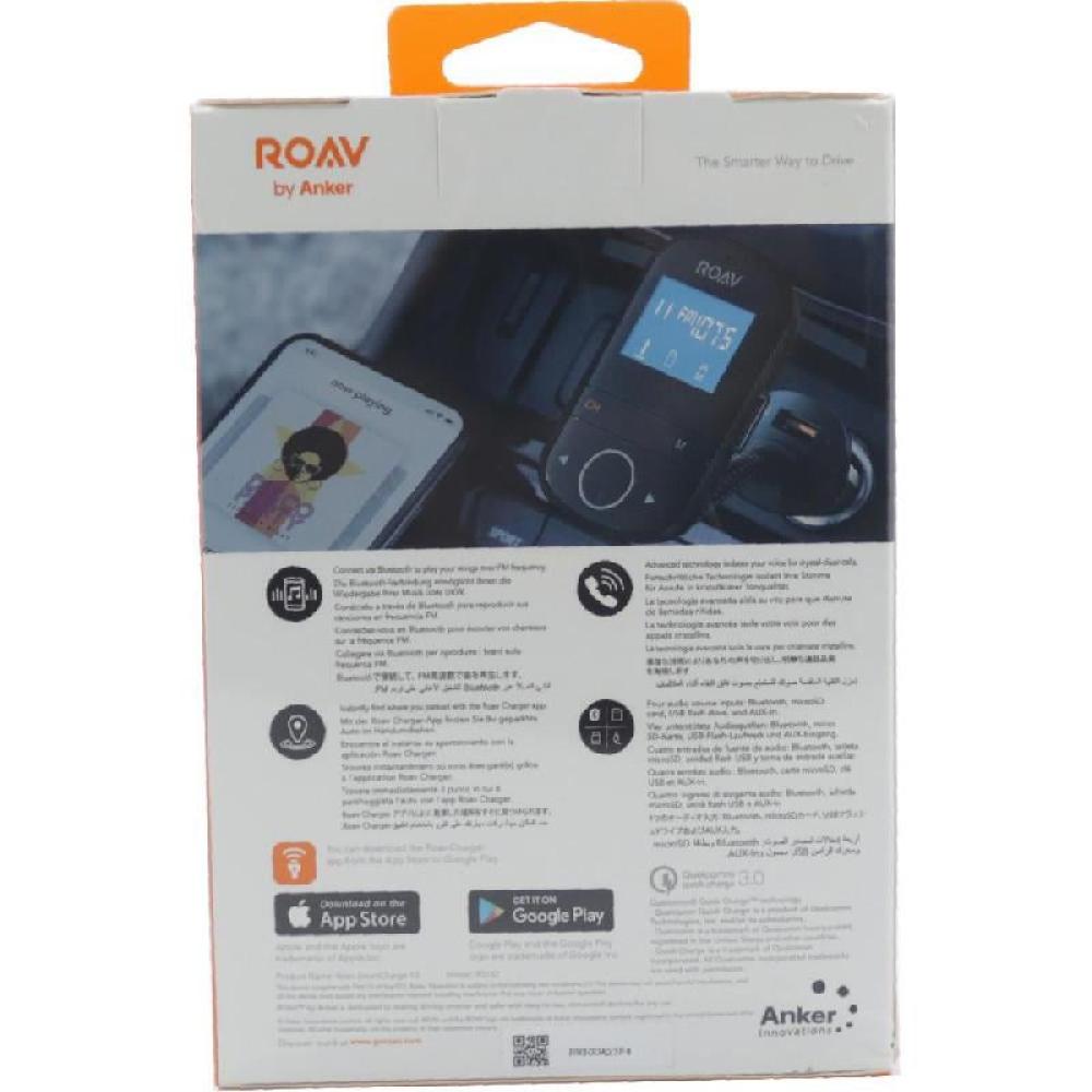 روف سمارت تشارجر اف 3 توصيلة شاحن سيارة مع البلوتوث