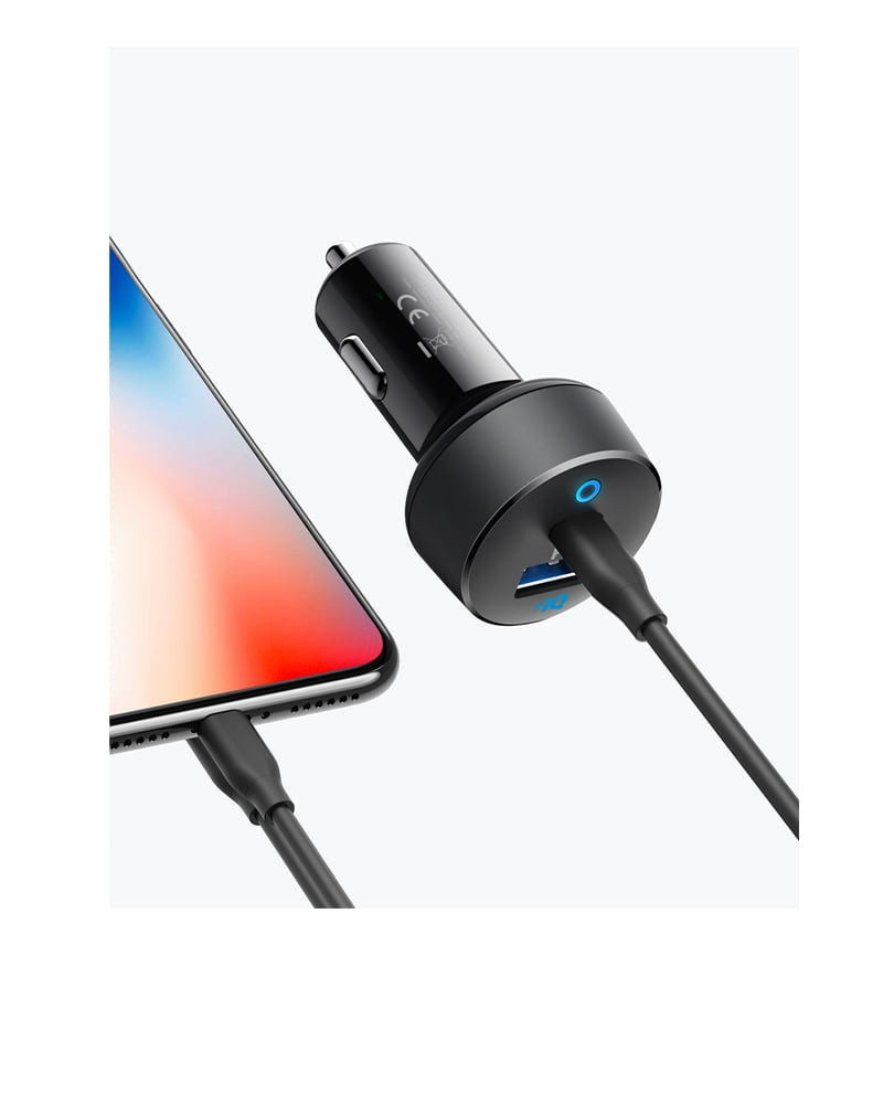 انكر شاحن سيارة بمنفذين وتقنيةPD بقوة 35 واط