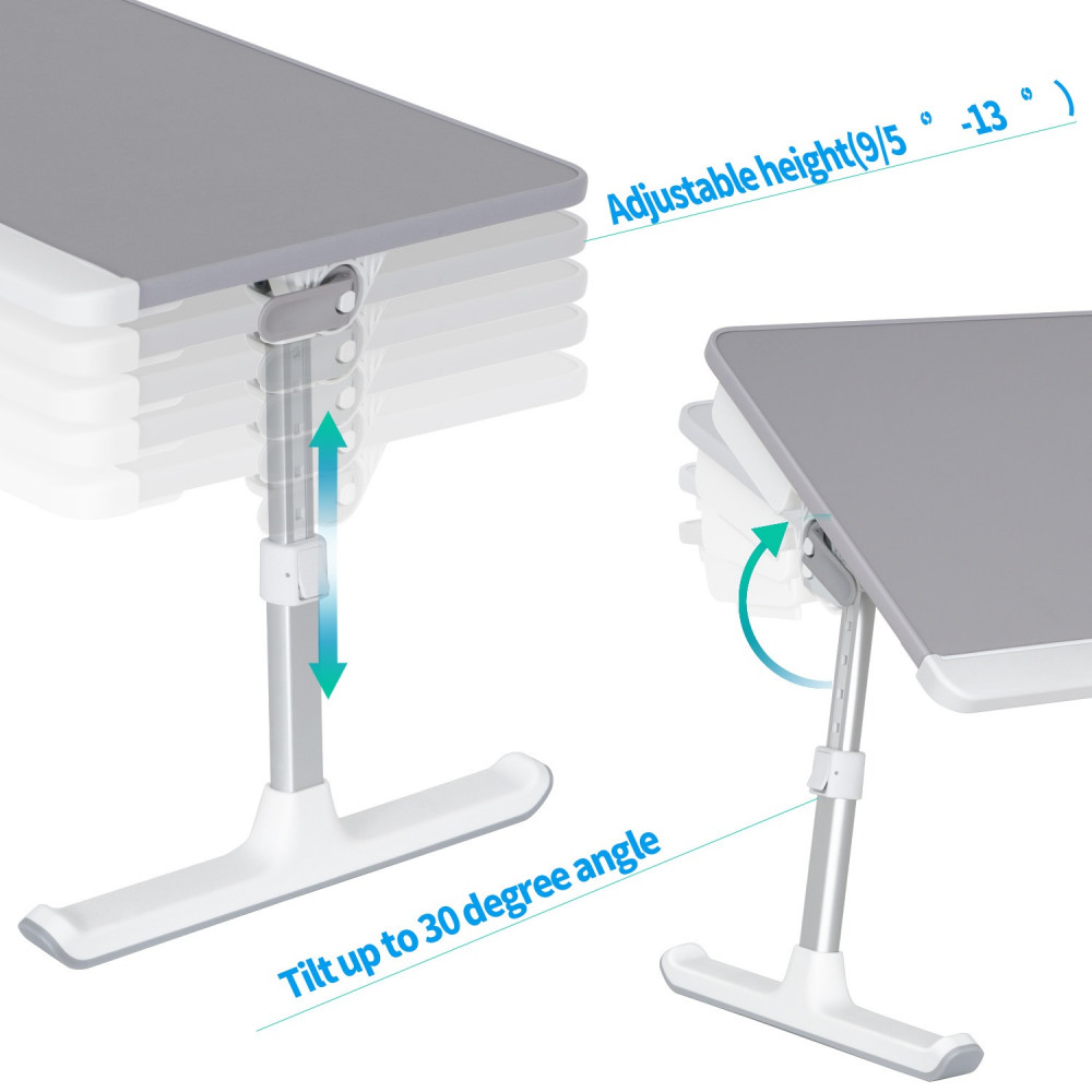 طاولة للابتوب سايجي متعدده الاستخدام - رصاصي