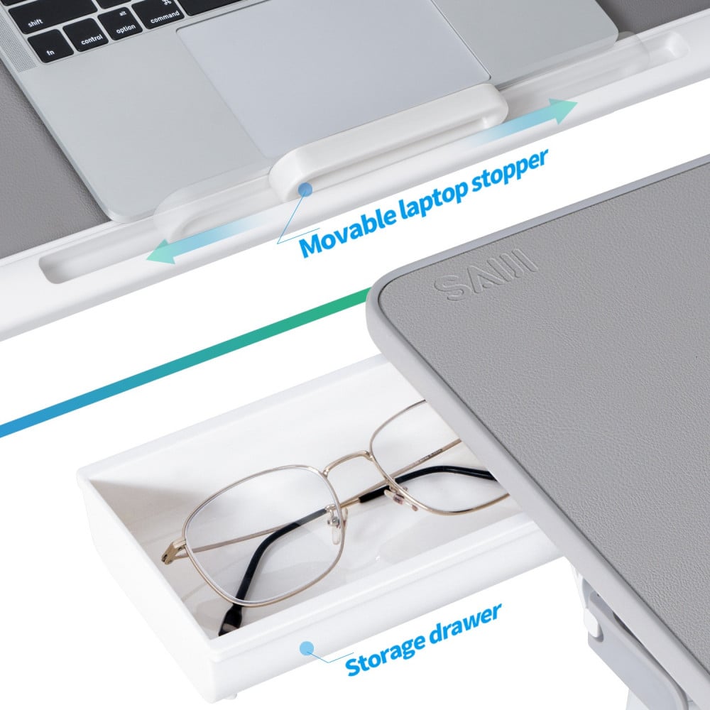 طاولة للابتوب سايجي متعدده الاستخدام - رصاصي