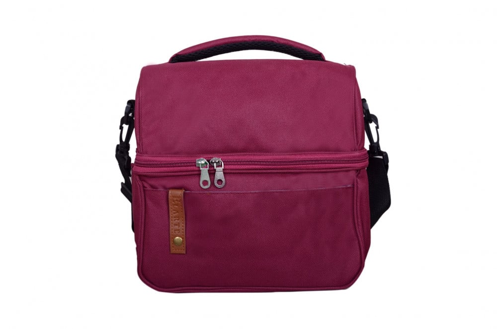 شنطة إل ارتي (EL ARTE) لأدوات القهوة اللون العنابي