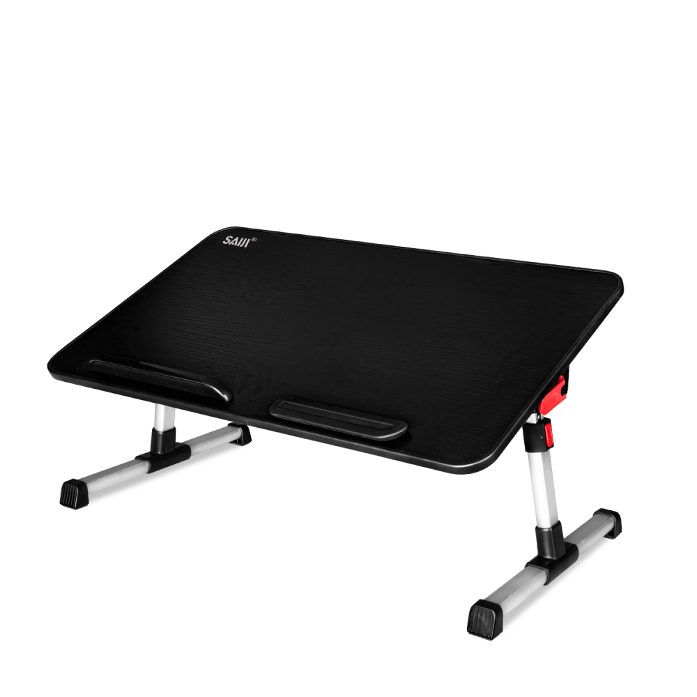 طاولة كمبيوتر محمول 14inchسايجي قابلة للطي وزاوية قابلة للتعديل - اسود