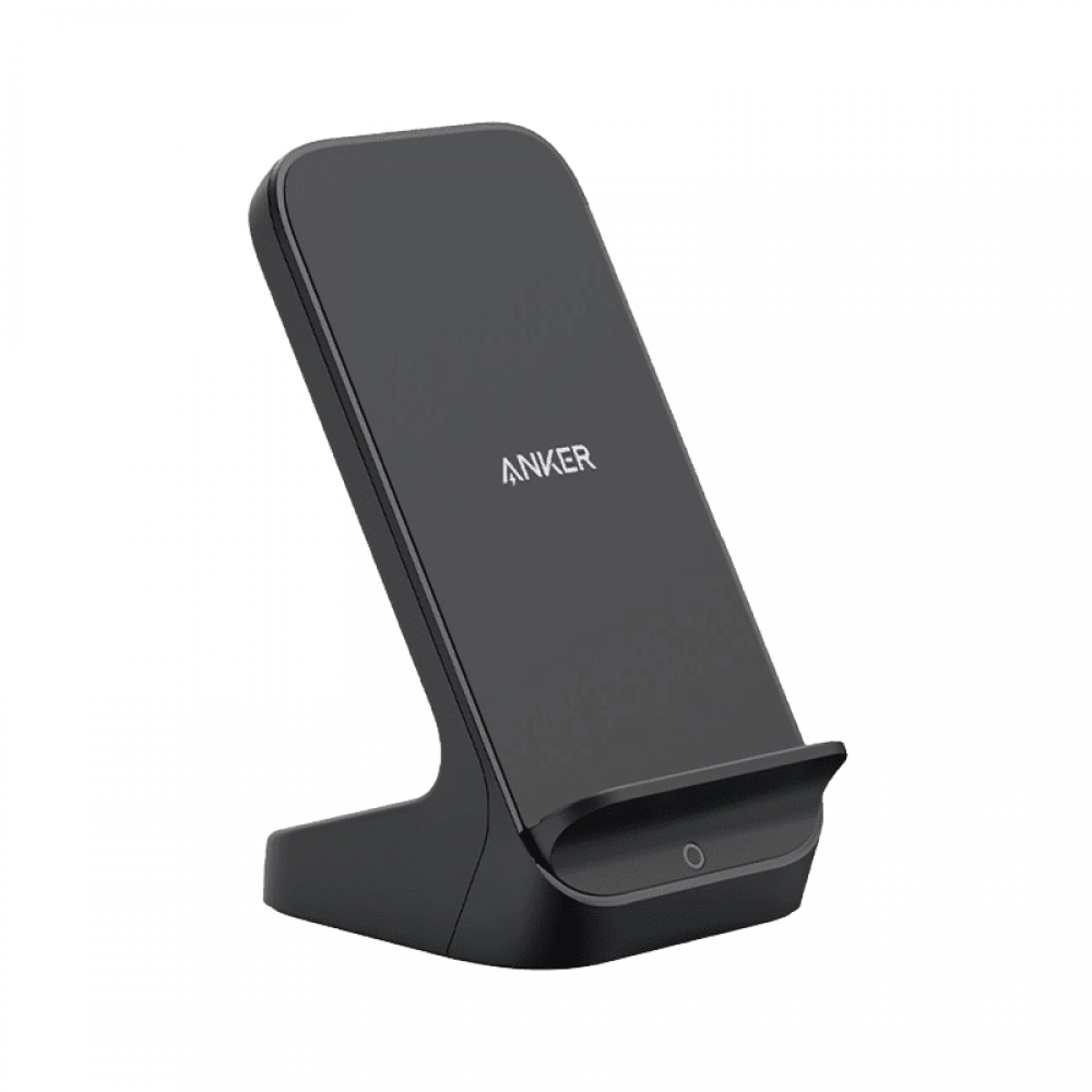 شاحن لاسلكي انكر باورويف مع حامل شحن سريع - اسود
