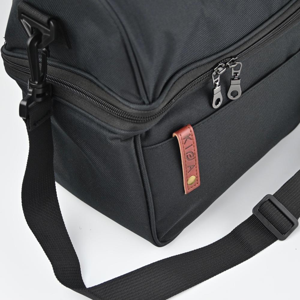 شنطة كفة لأدوات القهوة أخضر زيتي بعلامة بني