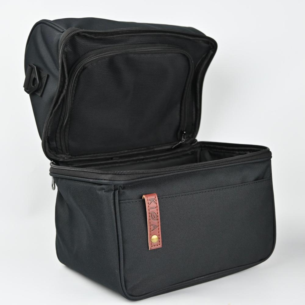 شنطة كفة لأدوات القهوة أخضر زيتي بعلامة بني