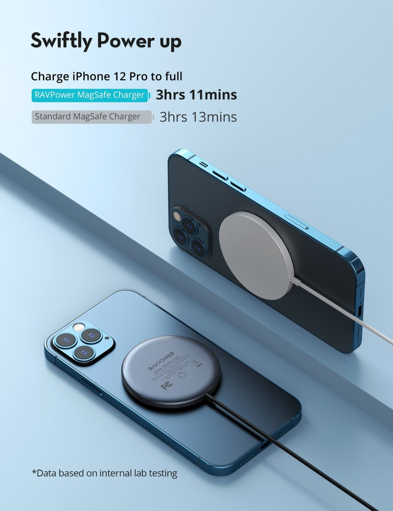 شاحن ماج سيف راف باور 15 واط - رصاصي