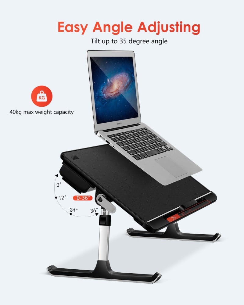 طاولة للابتوب سايجي متعدده الاستخدام - أسود