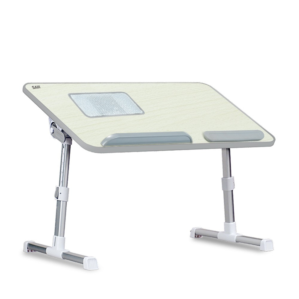 طاولة كمبيوتر محمول 14inchسايجي قابلة للطي مزودة بمبرد وزاوية قابلة للتعديل - رصاصي