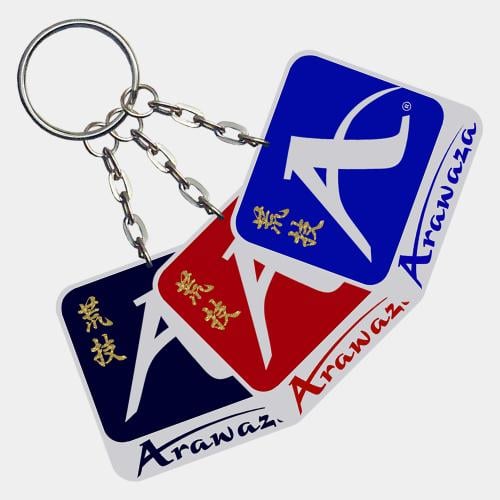 ميداليه مفاتيح بشعار الماركة Arawaza Keychain مربع