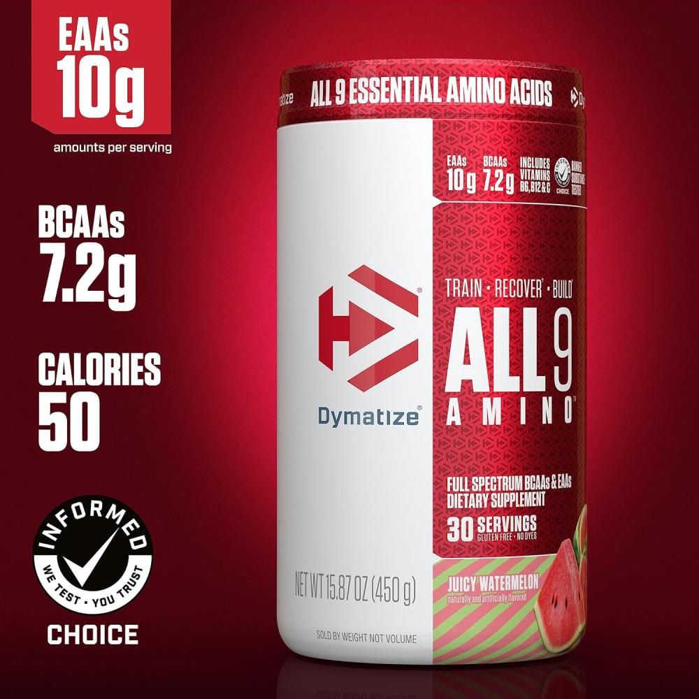 ديماتيز - مسحوق امينو أول 9 (450 جم) - Dymatize All 9 Amino Acids Powder
