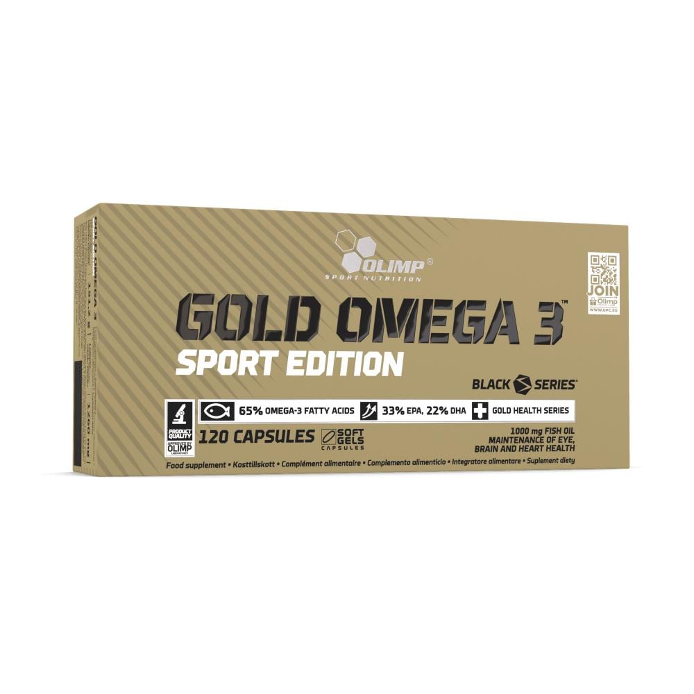 اولمب سبورت نيوترشن - جولد أوميجا 3 الاصدار الرياضي (120 كبسولة) - Olimp Gold Omega 3 Sport Edition
