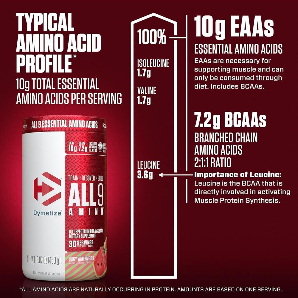 ديماتيز - مسحوق امينو أول 9 (450 جم) - Dymatize All 9 Amino Acids Powder