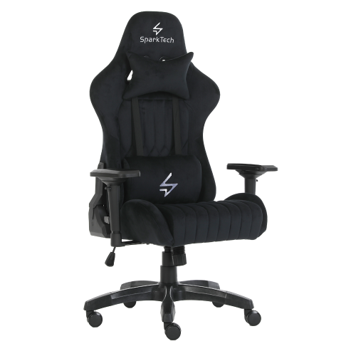 كرسي قيمنق مخمل أسود - Sparktech Gaming Chair Glid...