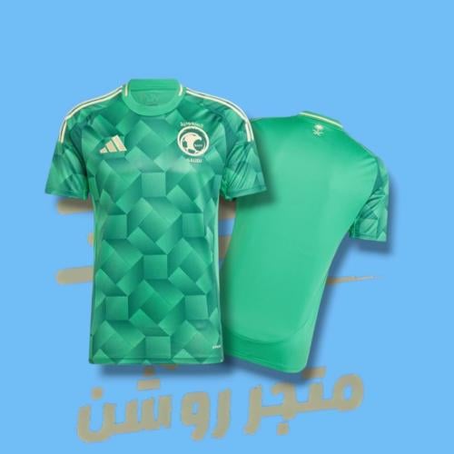 تيشيرت المنتخب السعودي الجديد لون اخضر 2024_2025