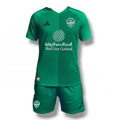 طقم الاهلي السعودي الاخضر بشعار الاهلي الجديد 2026...