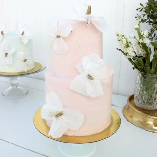Blush Blooming Cake