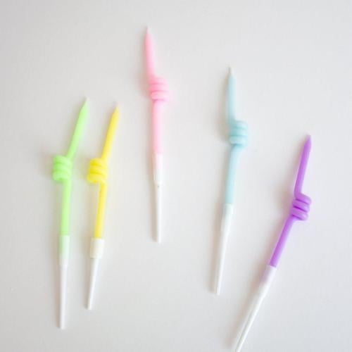 شمعة سوايرل | لون سماوي