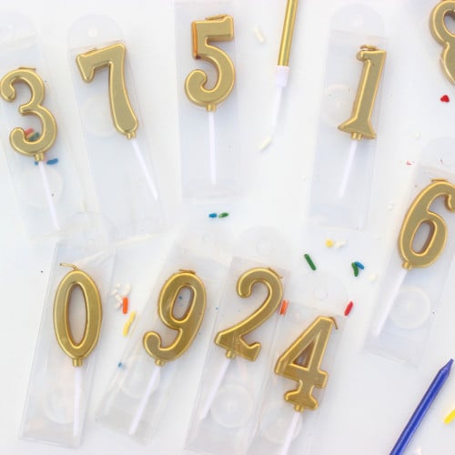 شمعة ذهبية رقم 4