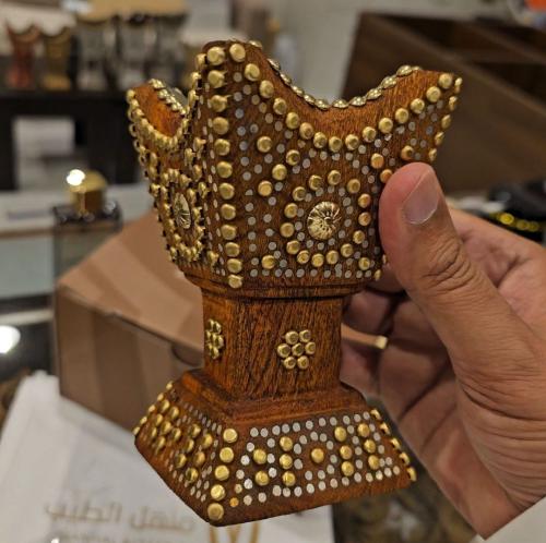مبخرة رشم حجم ميني بني فاتح