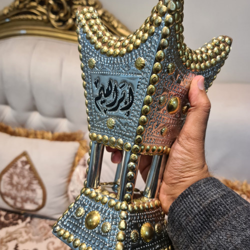 مبخرة أنيقة فضي (كبير) مع كتابة الاسم