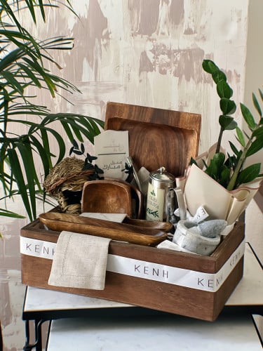 هدية أواني خشبية - أوقات سعيدة