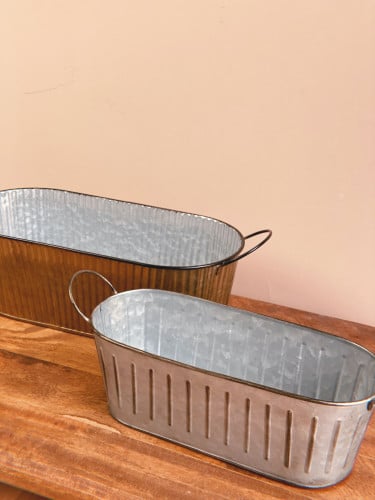 حوض معدني طولي - مقاسين