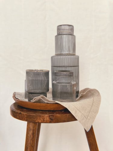 طقم مشروبات زجاجي - 5 قطع