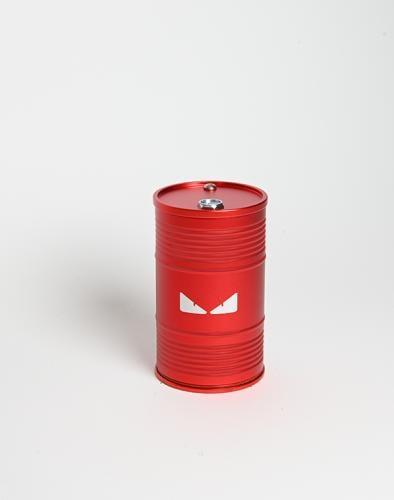 تصميم أسطوانة مع منفضة سجائر محمولة مصنوعة من سبائك الألومنيوم (احمر)