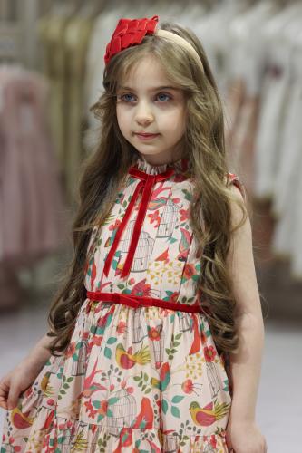 Red Bird Flowy dress فستان رد بيرد فلوي
