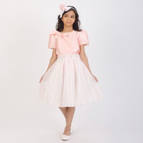 طقم Stripped peach