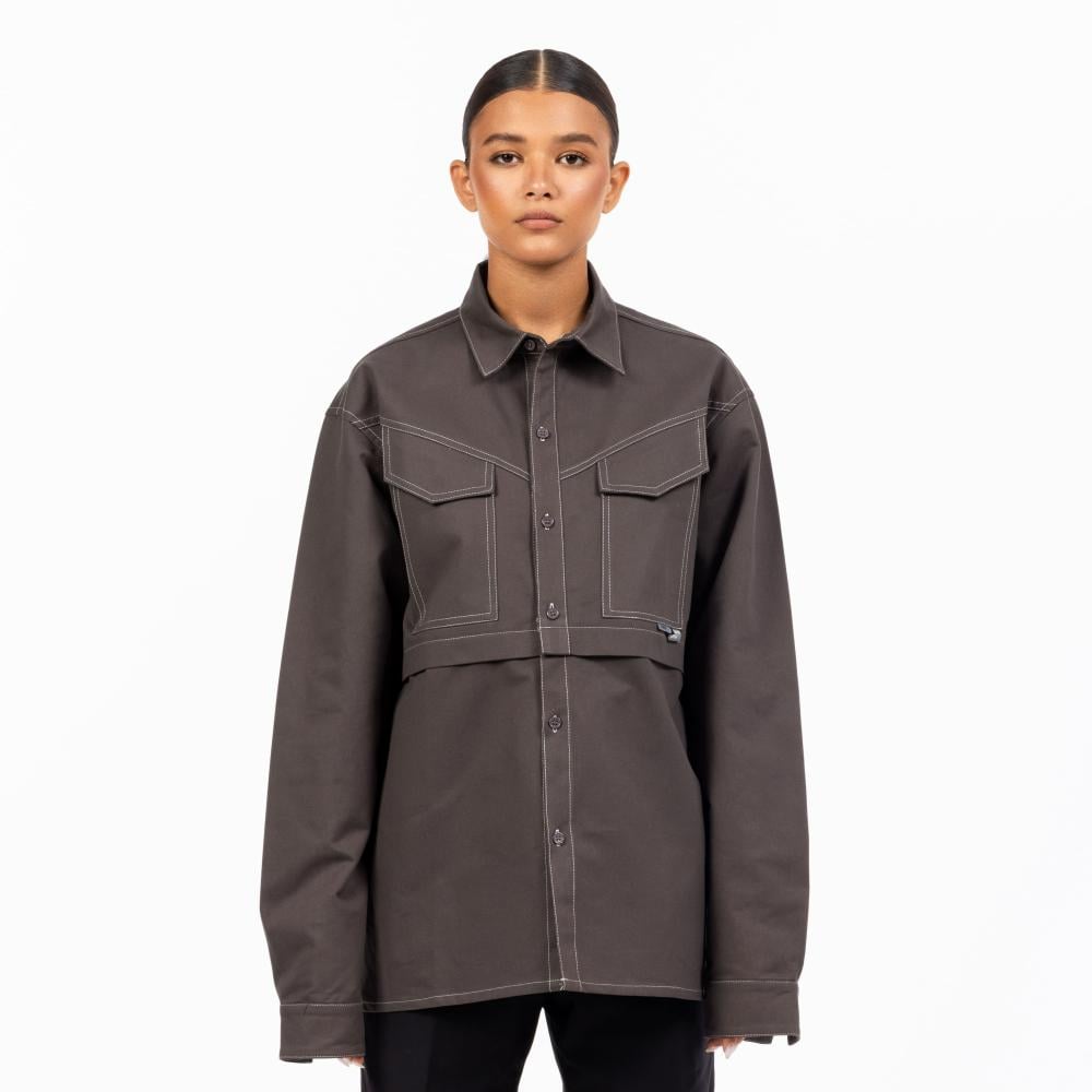 Brown long sleeve shirt