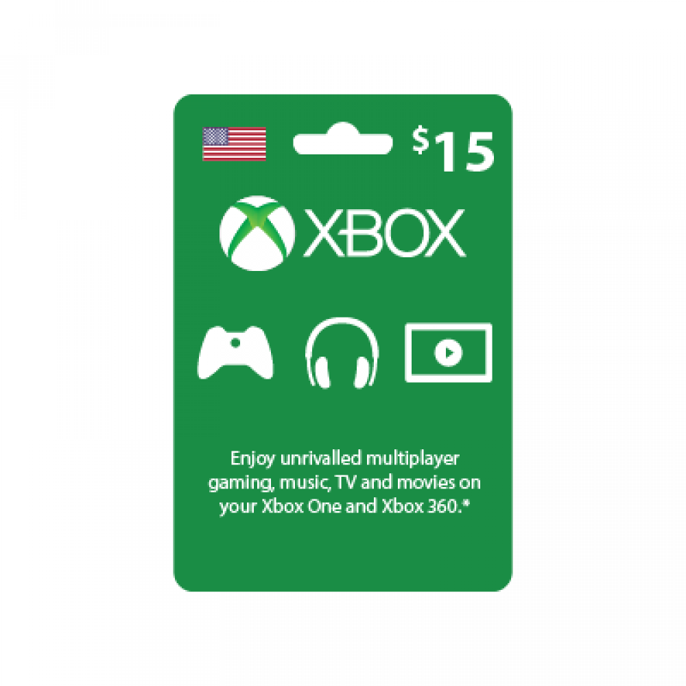 15 xbox best sale live card